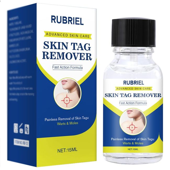 Wart- Remover, Skin-Tag-Removel for Hands and Body Easy to Use Natural & Safe Remover-15ML