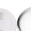 Generic 200 Sets 37mm Blank Pin Back Button Parts, Round Badge Button Making Kit for Badge Maker Machine