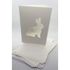 Iris Folding Card Pack Bunny C5 Size Makes 4 Cards DeeCraft