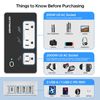 2000W Step Down Converter, 220V to 110V Voltage Converter with 3AC+4 USB(1USB C）