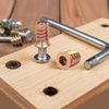 sourcing map Wood Furniture M10x25mm Threaded Insert Nuts Interface Hex Socket Drive 10pcs