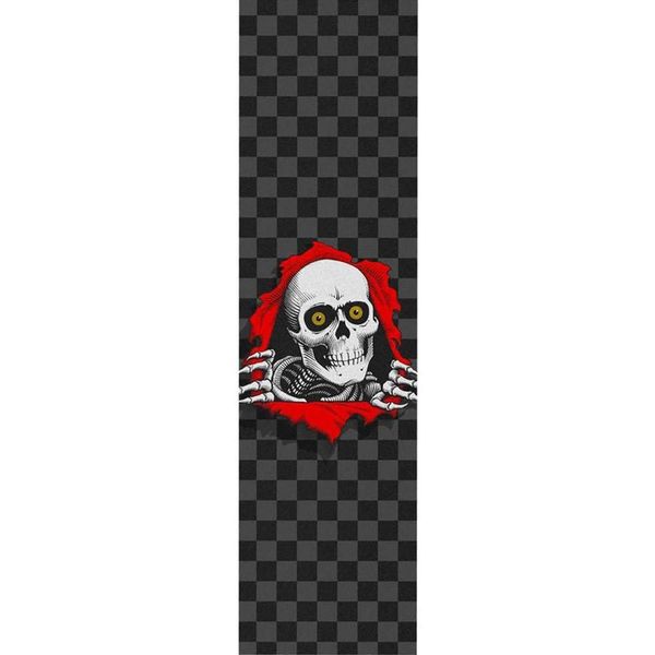 Powell Peralta Skateboard Griptape Ripper Checker Black 9" x 33" Grip Sheet
