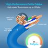 CableGeeker Patch Cables Cat6a 1ft (50 Pack) Slim, Cat6 Ethernet Patch Cable 10G Support, Snagless RJ45 Cat 6 Patch Cable for Patch Panel to Switch, Flexiable Network Cable - 1 Feet Blue