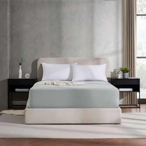 Nestl Extra Deep Pocket King Fitted Sheet, Light Grey Fitted Sheet King Size, 1800 Microfiber King Fitted Sheet Only, Soft King Bed Fitted Sheet Fits up to 24 Inch Mattress - King Size Fitted Sheets