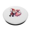 dancing couple valentines day funny gnome PopSockets Swappable PopGrip