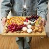 3 Pcs Magnetic Cheese Board Set, Bamboo Cutting Board Set,Large Cheese Platter