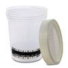 10 x Urine Sample Cup Screw Cap 120 ml with Temperature Display