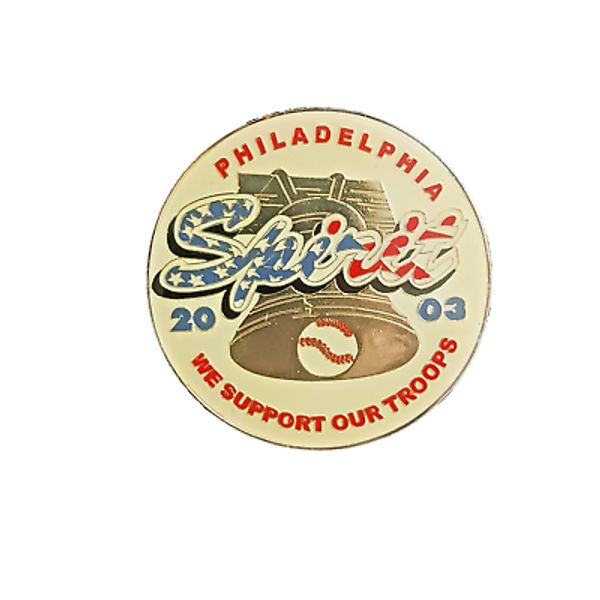 Vintage Philadelphia Spirit 2003 Girls Fastpitch Softball Pin Size: 2.50" x 2.50