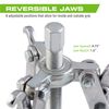 Arcan Hardened 3-Inch Gear Puller with Reversible Jaws (AS3GP)