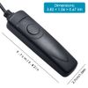 3.3ft Shutter Release Remote Control with 11.4ft Extension Cable 2.5mm, AFUNTA RS-60E3 Wired Remote Control Switch Cord Replacement Compatible 70D 100D 1200D Digital Camera DSLR