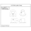 Cast Aluminum Above Ground Pool Ladder Replacement Deck Flange