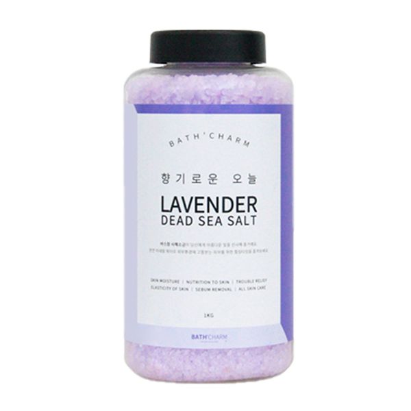 Bath Charm Dead Sea Salt Lavender Container