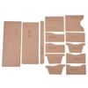 13pcs Wallet Pattern Stencil Clear Acrylic Leather Craft Template for Short Purse DIY Making Tool