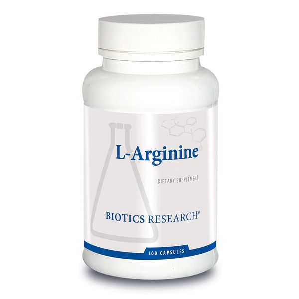 Biotics Research L Arginine, Important Amino Acid, Building Block for Muscles, Exercise Performance, Connective Tissue Support, Nitric Oxide Booster, Supports Cardiovascular Health. 100 Caps