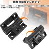 DELUXEFOX Torque Hinges Stop Hinges [Set of 6] Adjustable Torque Positioning Hinges Mini Plastic (Black)