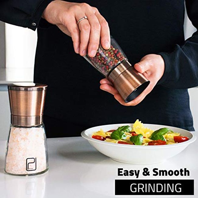 Pepper Grinder or Salt Mill Set Grind Smoothly-Adjustable