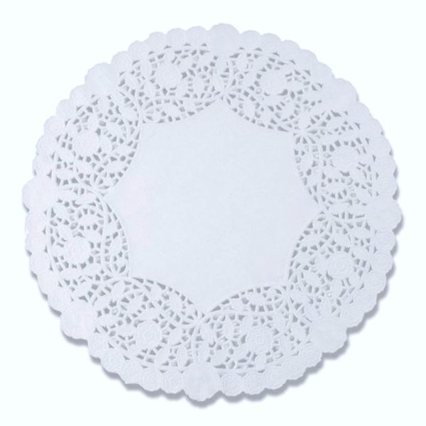 The Baker Celebrations White Round Paper Lace Doilies (Pack of 100) Made in Canada (8-inch)