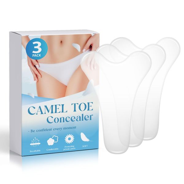 Camel Toe Concealer Seamless and Traceless 3-Pack Y-Shape Silicone Camel Toe Cover Suitable for Yoga Pants and Leggings Swimwear Reusable)