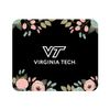 Mouse Pad, Fabric, Virginia Tech University Standard/Floral White