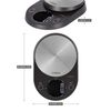 Tower Kitchen Scales, Digital Scales with Zero Weigh Function, Black, 14.77 x 22.27 x 3.85 cm