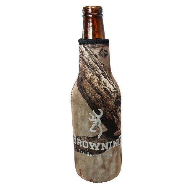 Zipper Beer Bottle Koozie (Orange)