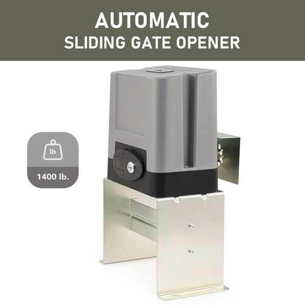 Auto-Sensing High Speed Sliding Gate Opener AC Motor Remote Control 600kg Cap