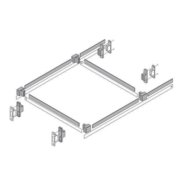 Blum BZRM5500G TANDEMBOX METAFILE Hanging File Organization System - Grey