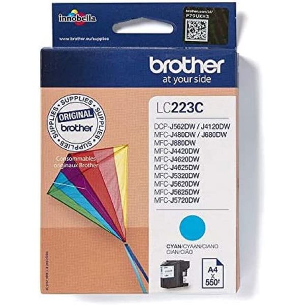 Brother Original Ink Cartridges LC-223BK Black (for Brother DCP-J4120DW, MFC-J4420DW, MFC-J4620DW, MFC-J4625DW, MFC-J5320DW, MFC-J5620DW, MFC-J5625DW, MFC-J5720DW)