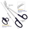 Extra Long Toe Nail Scissor Clippers Cutters for Thick Nail Arthritis Manicure Pedicure Chiropody Podiatry 7"-7.5" Nail Scissor & Nail File Set for Elderly Senior Mens Women