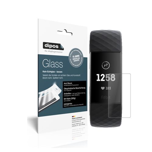Screen Protector for I Fitbit Charge 3 I matte I Flexible Glass I 9H I dipos