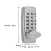 Digital Code Lock Door Lock, Keyless Entry Door Lock, Mechanical Digital Combination Code Door Lock, Weather Resistant External Internal Push Button Keypad Locks Indoor Outdoor Door Home Security