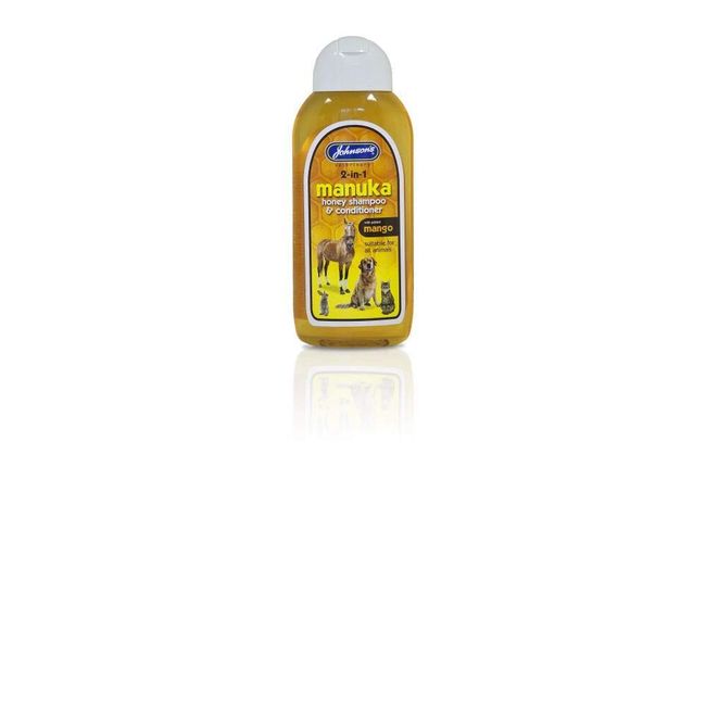 Johnsons Vet Manuka Honey 2-In-1 Shampoo, Clear, 200 ml (Pack of 1)