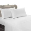 Luxurious 1200-Thread-Count Queen Sheet Set 1200TC 100% Egyptian Cotton (NOT Microfiber Polyester) Sheet Set 1200 TC - White Solid