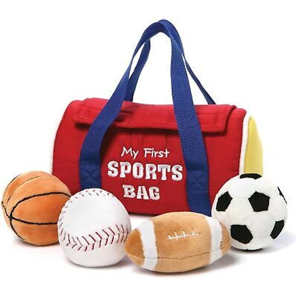 Baby GUND My First Sports Bag Stuffed Plush Playset, Gift