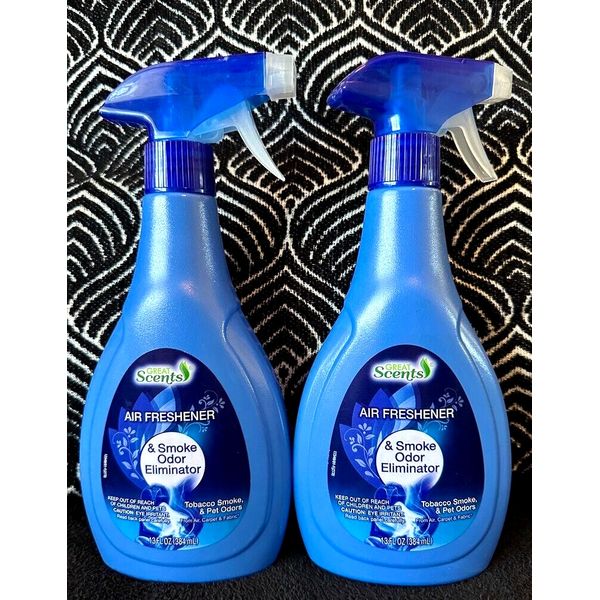 2pk GREAT SCENTS SMOKE OUT TOBACCO PET ODOR ELIMINATOR AIR FRESHENER SPRAY 13oz