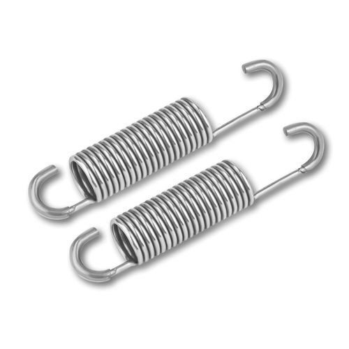 GNPADR GUPO 3-5/8"Stainless Steel Replacement Recliner Sofa Mechanism Tension Spring - Long Neck Hook (2PCS)/Silver