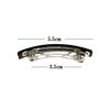 Barrettes Small Simple Basic 2.2 inches (5.5 cm) Set of 2 (Black)