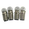 Melody Jane Dolls House 4 Screw in Round Bulbs with Base Socket 12V Lighting Accessory