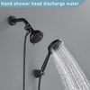 Evangeline Solid Brass Shower Diverter Valve G1/2" 3 Way Shower Arm Diverter (Black)