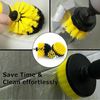 Drill Brush Soft 5 Piece White Attachment Set - Windshield Cleaning