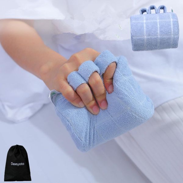 DEEYOTA Finger Contracture Grip Cushion Finger Separator Finger Splitter Palm Anti Scratch Ulcer Elderly Patients Finger Joining Hand Grab Rod Pad Hand Grab Bar Rehabilitation