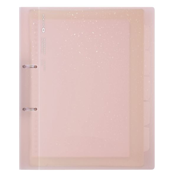 Kokuyo KME-TRBPP158MV Loose Leaf Binder, 2 Holes, ME A4, Taupe Rose