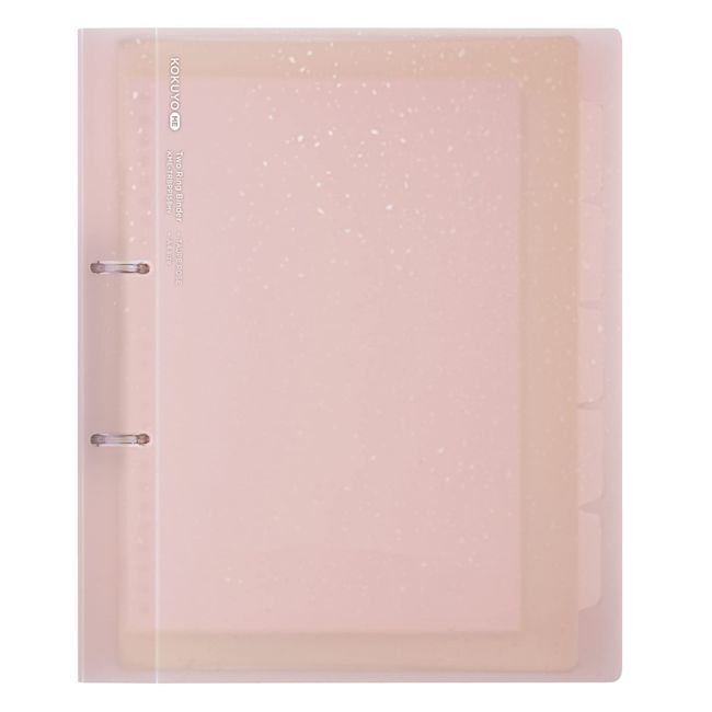 Kokuyo KME-TRBPP158MV Loose Leaf Binder, 2 Holes, ME A4, Taupe Rose