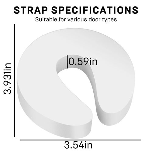 4 PCS Safety Door Stoppers, Soft Door Finger Guards Foam Door Stopper for Baby Finger Protection