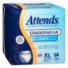 Attends Adult Protective Underwear X-Large 58'' - 68'' Pull On - 14/Pack