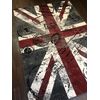 Retro Union Jack Grey/Red Design 160cm x 230cm Approx 8x5 Rugs