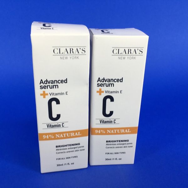 Clara's New York Brightening Vitamin C Facial Serum 1 oz (Lot of 2)