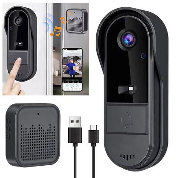 Smart Wireless WiFi Video Doorbell Phone Door Ring Intercom Security Camera Bell