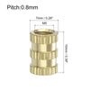 sourcing map Knurled Insert Nuts, 30Pcs M5 x 10mm(L) x 7mm(OD) Thread Printing Brass Nuts Female Threaded Inserts Brass Heat Set Insert Embedment Nuts