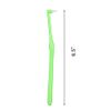 2pcs Interspace Toothbrush Soft Trim Single Tufted Wisdom Toothbrush for Detail Cleaning and Orthodontic Braces (Green and Blue)